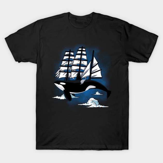 Fantasy Killer Whale T-Shirt by albertocubatas